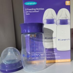 Lansinoh Pack of 2 Feeding Bottle 240ml with NaturalWave® Teat