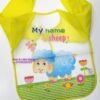Baby Toddler Kids Long Sleeve Plastic Wipe and Go Bib Feeder.