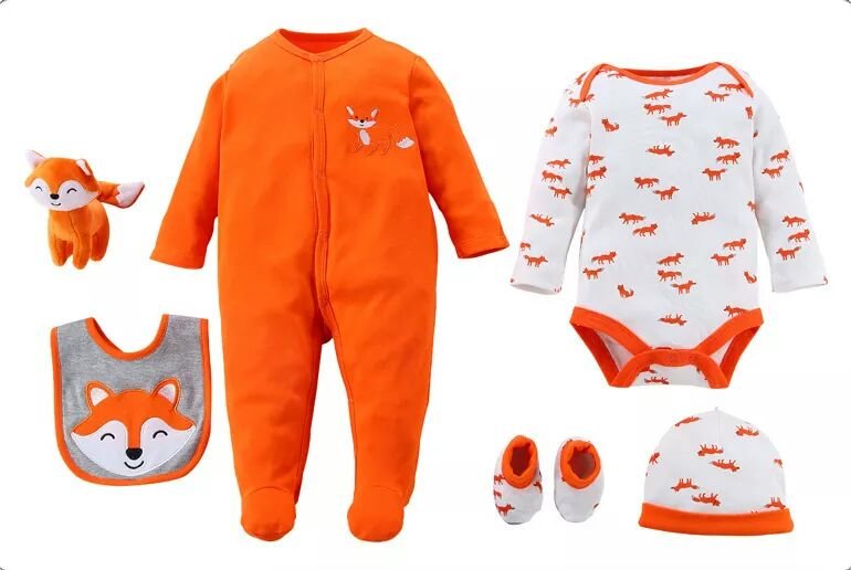 6 piece Baby romper set-Bear_cubs 1 (1)