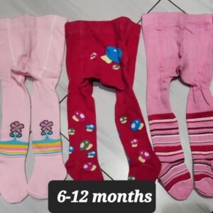 Flowered Girls Stockings 1-2 Years