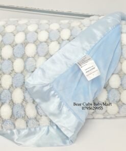 Double layer warm cozy and soft baby shawl - polka