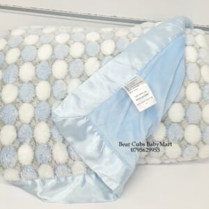 Double layer warm cozy and soft baby shawl - polka