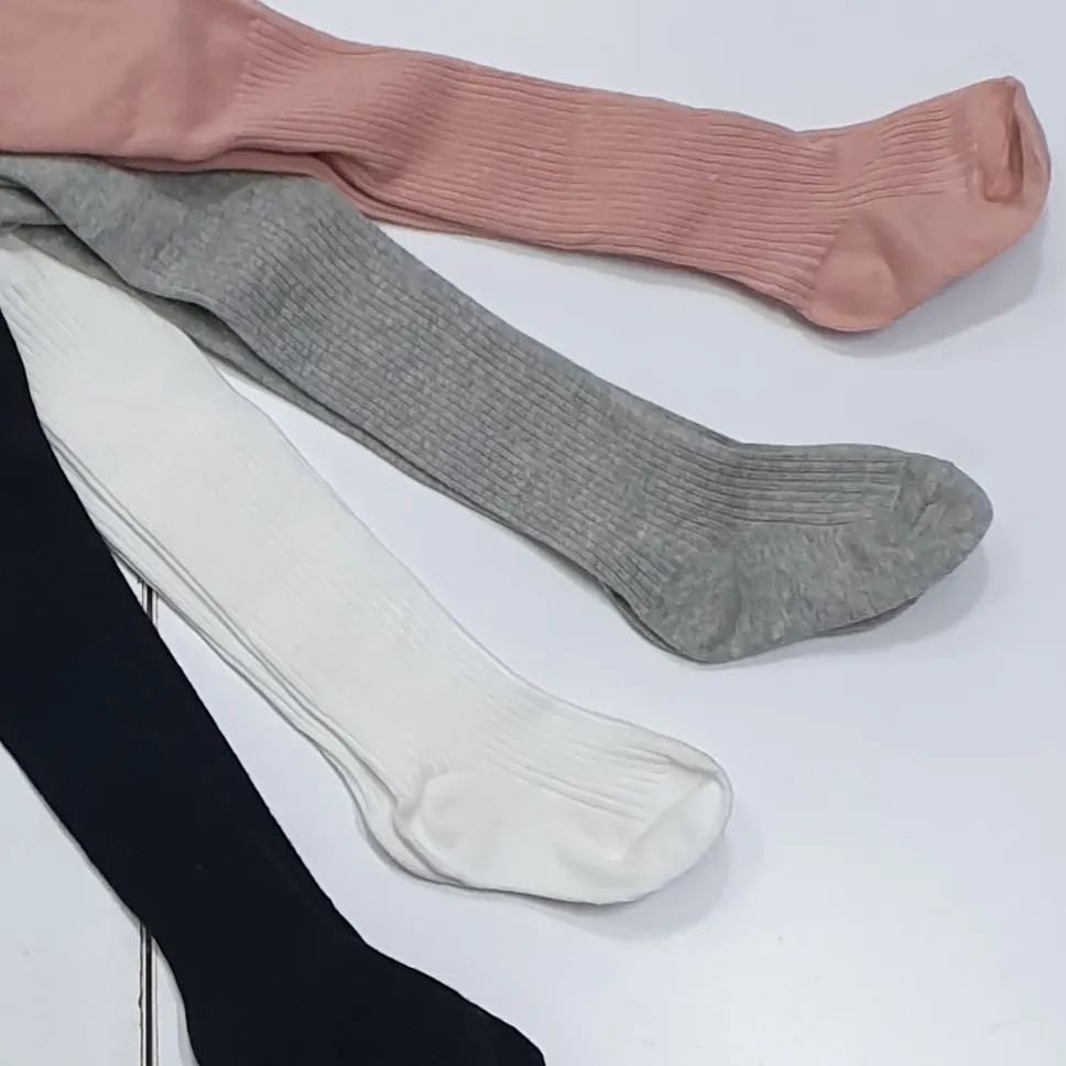 Baby Girls Ribbed Stockings