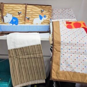 Baby Cot Crib Bumper Set/ Bedding Set - Animal World