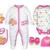 6-piece-baby-romper-set-bodysuit-baby-hat