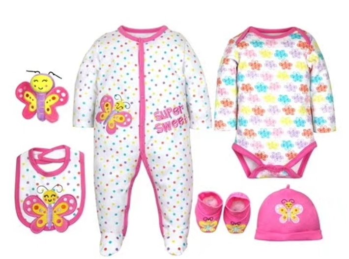 6-piece-baby-romper-set-bodysuit-baby-hat