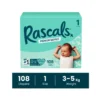 Rascals Premium Baby Tape Diapers Jumbo Box - Size 1, 3-5 kg, 108 Count