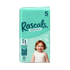 Rascal+Friends Premium Adhesive Walker Kids Nappy Diapers Size 5 (13-18 Kgs) - 32 Pieces