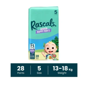 Rascal Premium Cocomelon Training Diaper Pants- Size 5, 13-18 kg, 28 Count