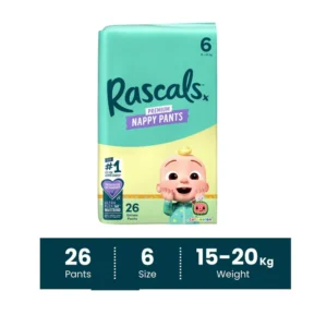 Rascal Premium Cocomelon Training Diaper Pants- Size 6, 15-20 kg, 26 Count