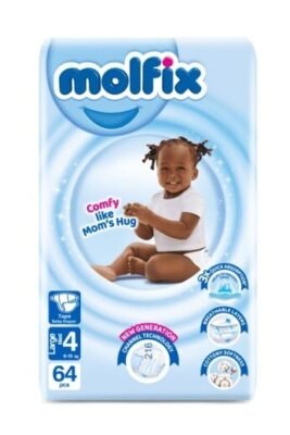 Molfix Diapers Jumbo Size 4 Large (9.1-15kg) 64's