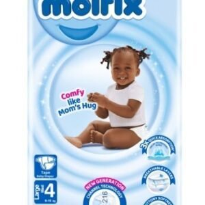 Molfix Diapers Jumbo Size 4 Large (9.1-15kg) 64's