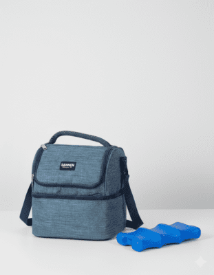 2 Compartment Cooler Bag with 1 Icepack